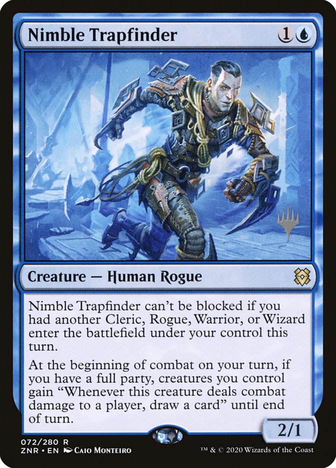 Nimble Trapfinder (Promo Pack) [Zendikar Rising Promos] | Rock City Comics