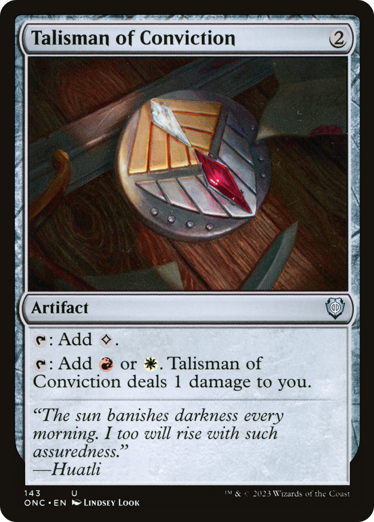 Talisman of Conviction [Phyrexia: All Will Be One Commander] | Rock City Comics