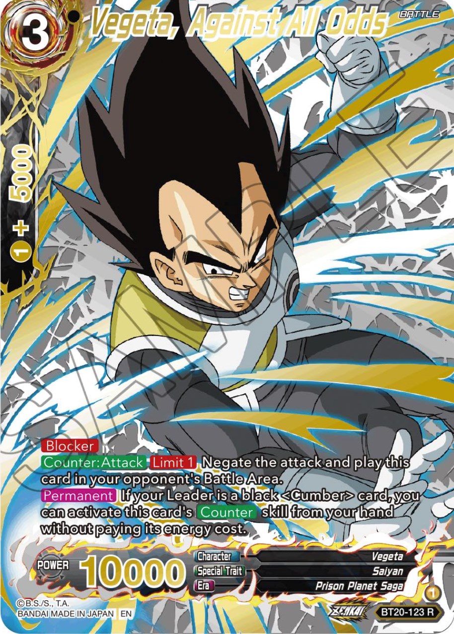Vegeta, Against All Odds (Gold-Stamped) (BT20-123) [Power Absorbed] | Rock City Comics