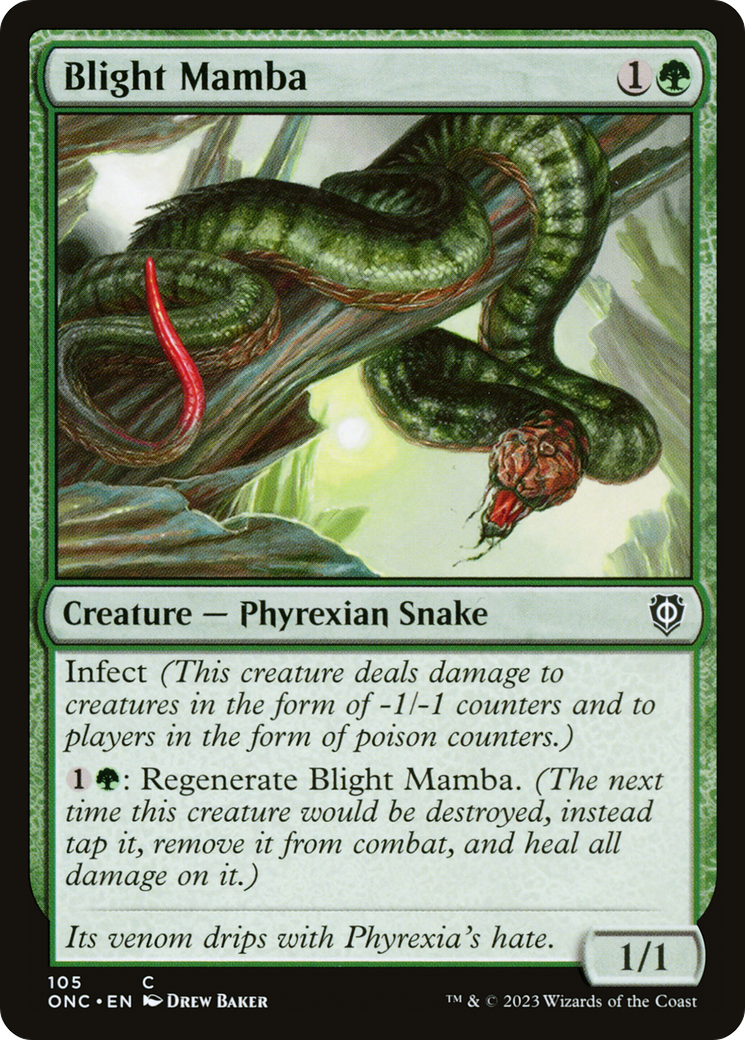 Blight Mamba [Phyrexia: All Will Be One Commander] | Rock City Comics