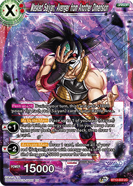 Masked Saiyan, Avenger from Another Dimension (Uncommon) (BT13-003) [Supreme Rivalry] | Rock City Comics