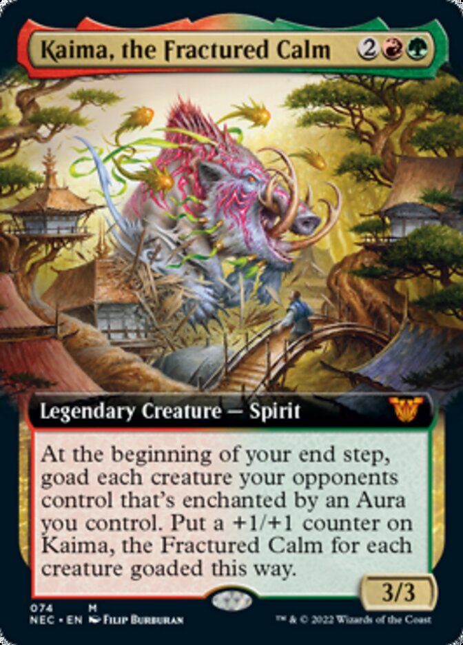 Kaima, the Fractured Calm (Extended Art) [Kamigawa: Neon Dynasty Commander] | Rock City Comics