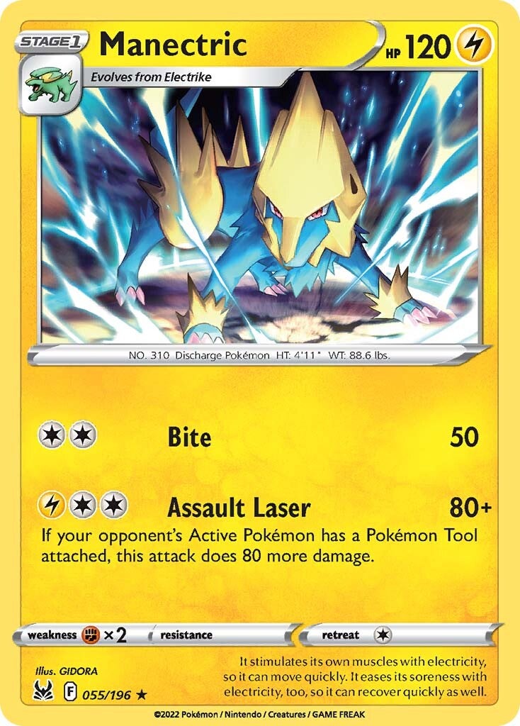 Manectric (055/196) [Sword & Shield: Lost Origin] | Rock City Comics