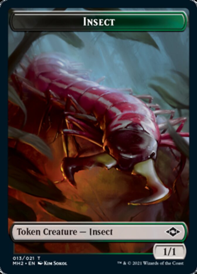 Insect // Treasure (21) Double-Sided Token [Modern Horizons 2 Tokens] | Rock City Comics