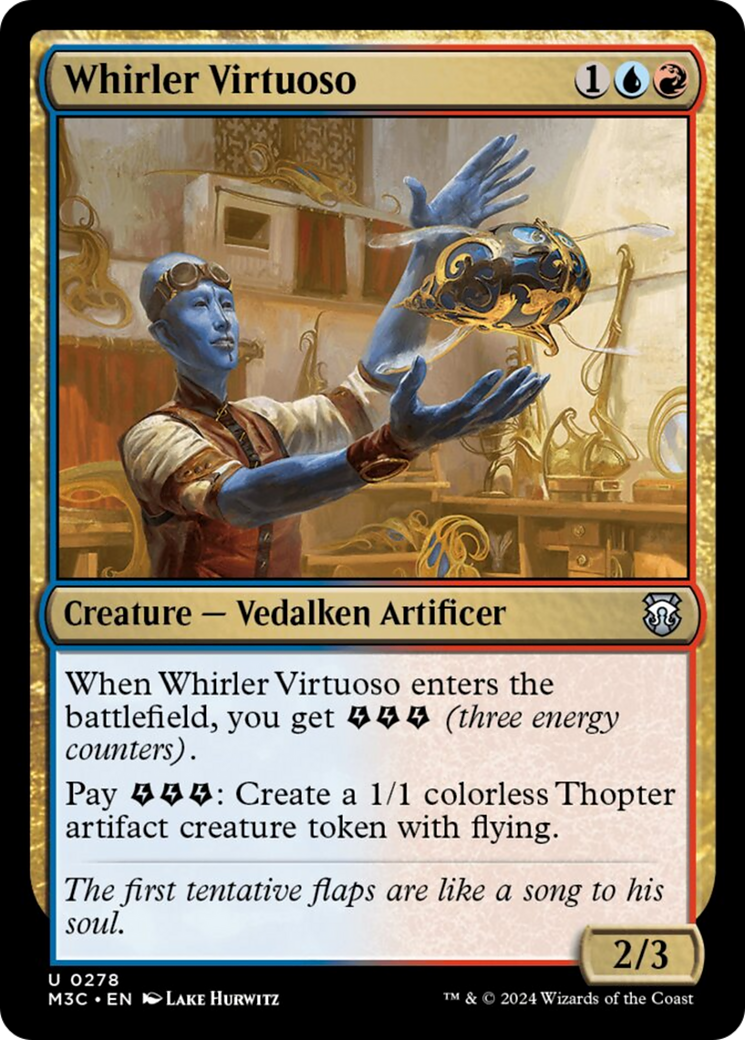 Whirler Virtuoso (Ripple Foil) [Modern Horizons 3 Commander] | Rock City Comics