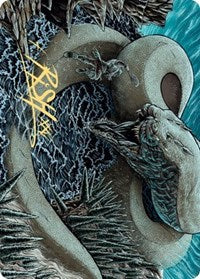 Koma, Cosmos Serpent 2 Art Card (Gold-Stamped Signature) [Kaldheim Art Series] | Rock City Comics