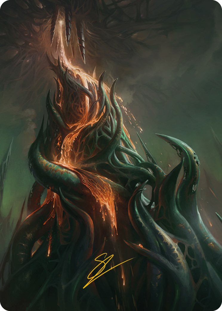 Copperline Gorge Art Card (Gold-Stamped Signature) [Phyrexia: All Will Be One Art Series] | Rock City Comics