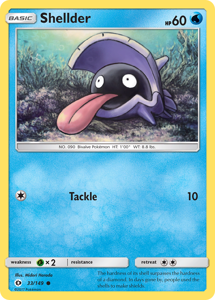 Shellder (33/149) [Sun & Moon: Base Set] | Rock City Comics