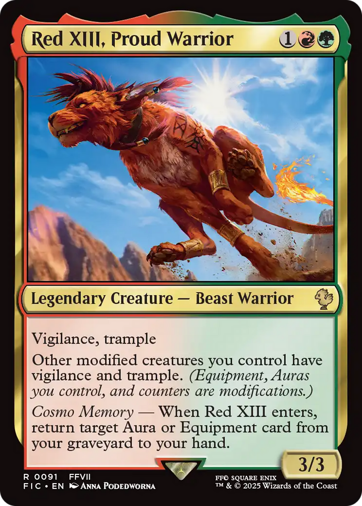 Red XIII, Proud Warrior [FINAL FANTASY Commander] | Rock City Comics