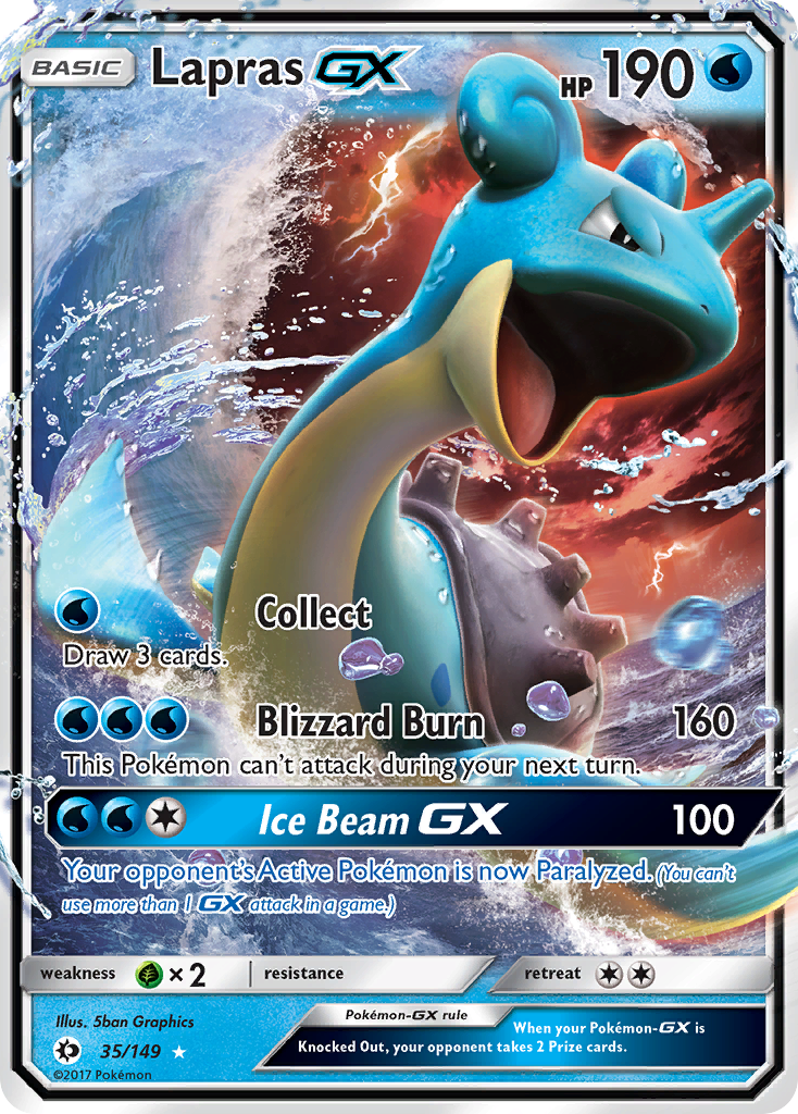 Lapras GX (35/149) [Sun & Moon: Base Set] | Rock City Comics