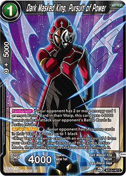 Dark Masked King, Pursuit of Power (Common) (BT13-147) [Supreme Rivalry] | Rock City Comics