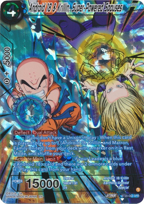 Android 18 & Krillin, Super-Powered Spouses (SPR) (BT20-043) [Power Absorbed] | Rock City Comics