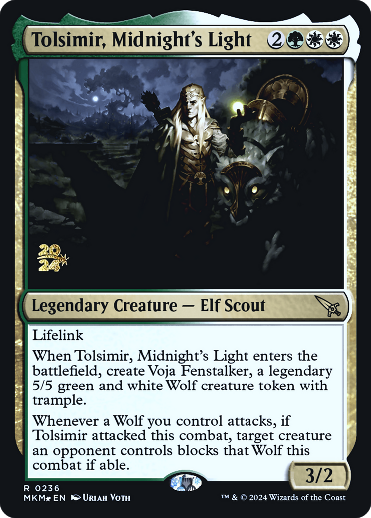 Tolsimir, Midnight's Light [Murders at Karlov Manor Prerelease Promos] | Rock City Comics