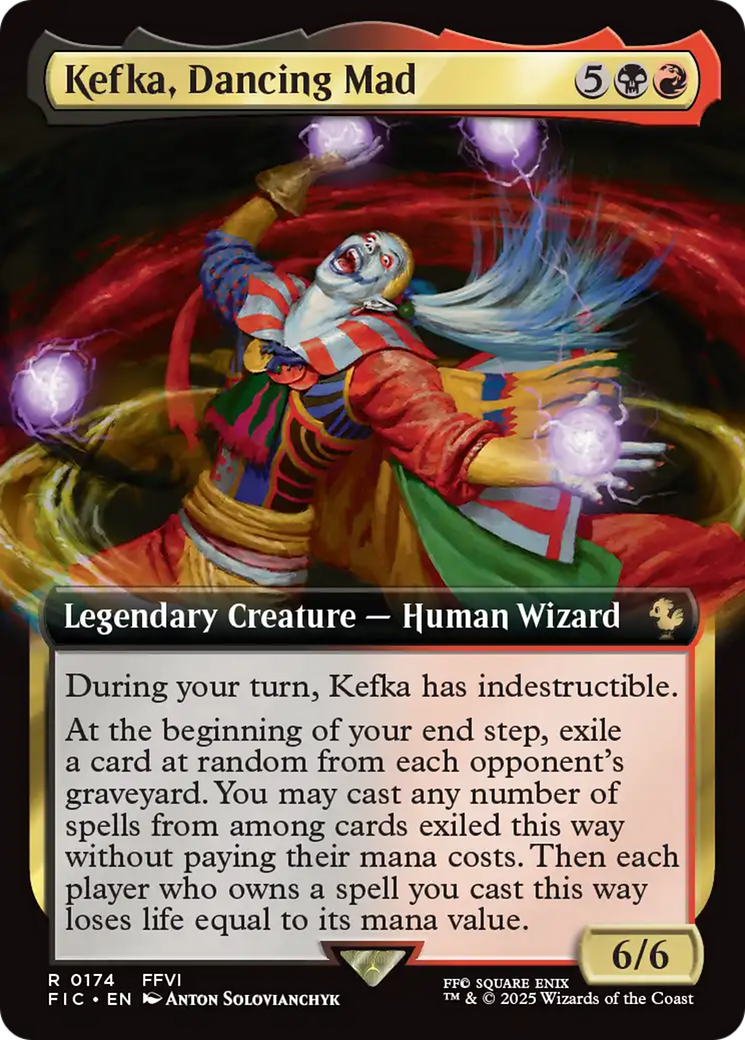 Kefka, Dancing Mad (Extended Art) [FINAL FANTASY Commander] | Rock City Comics