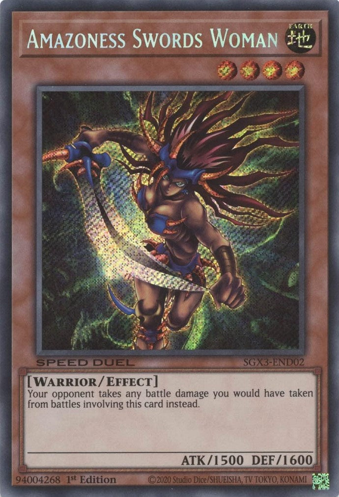 Amazoness Swords Woman [SGX3-END02] Secret Rare | Rock City Comics