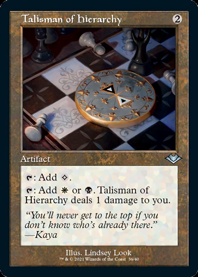 Talisman of Hierarchy (Retro Foil Etched) [Modern Horizons] | Rock City Comics