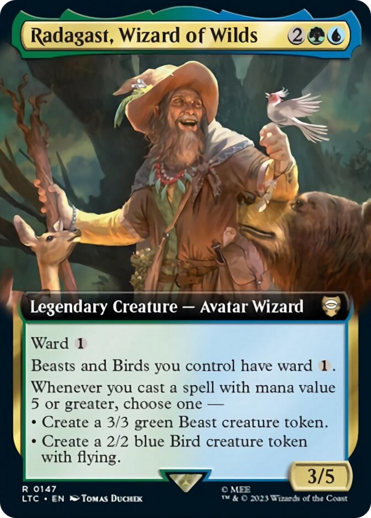 Radagast, Wizard of Wilds (Extended Art) [The Lord of the Rings: Tales of Middle-Earth Commander] | Rock City Comics