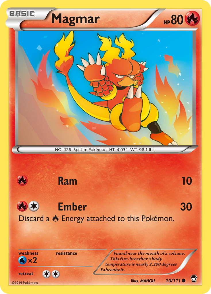 Magmar (10/111) [XY: Furious Fists] | Rock City Comics