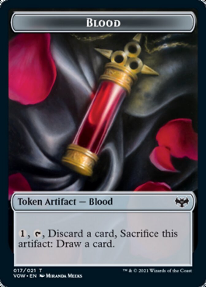 Blood // Boar Double-Sided Token [Innistrad: Crimson Vow Tokens] | Rock City Comics