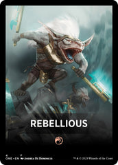 Rebellious Theme Card [Phyrexia: All Will Be One Tokens] | Rock City Comics