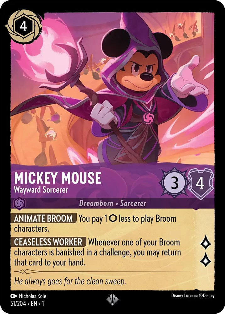 Mickey Mouse - Wayward Sorcerer (51/204) [The First Chapter] | Rock City Comics