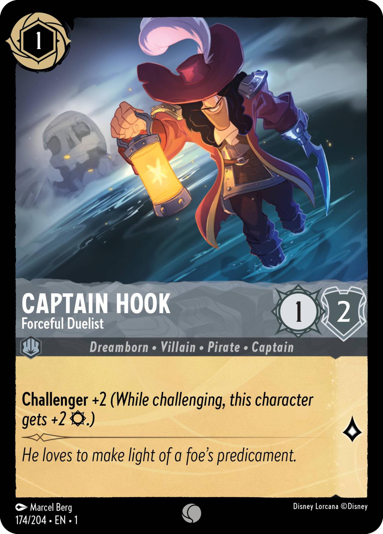 Captain Hook - Forceful Duelist (174/204) [The First Chapter] | Rock City Comics
