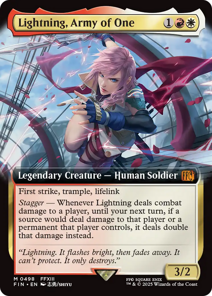 Lightning, Army of One (Extended Art) [FINAL FANTASY] | Rock City Comics
