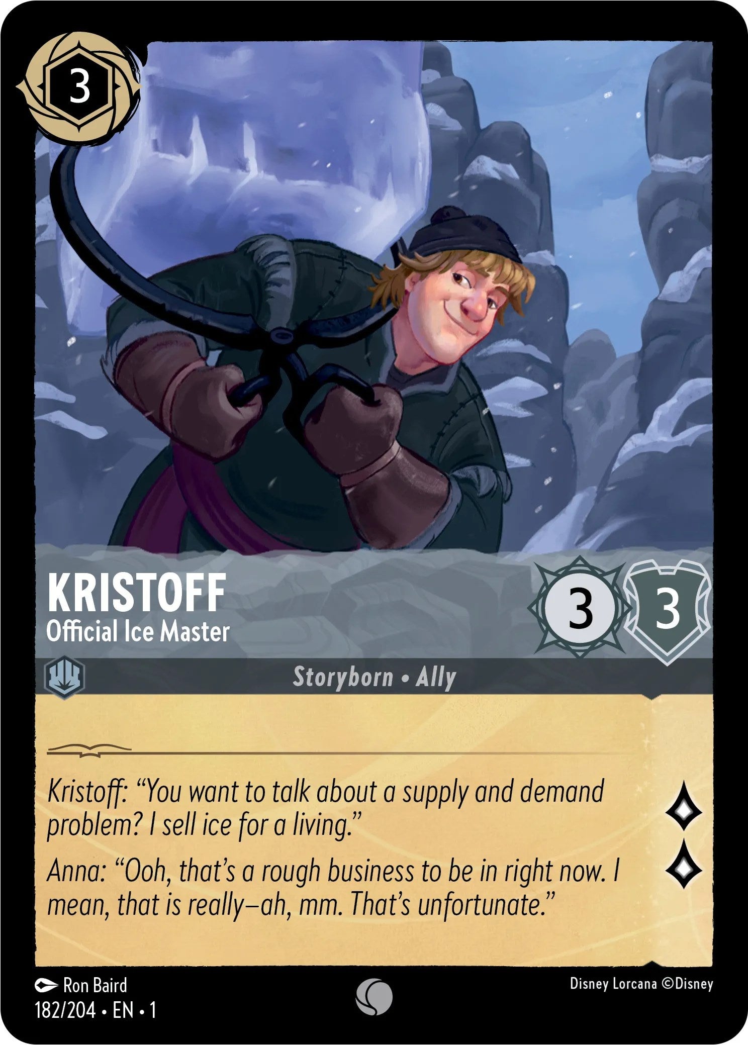 Kristoff - Official Ice Master (182/204) [The First Chapter] | Rock City Comics