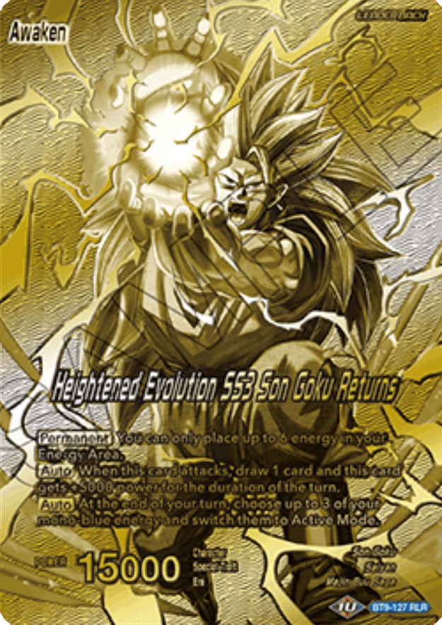 Son Goku // Heightened Evolution SS3 Son Goku Returns (Championship 2023 Golden Card Vol.1) (BT9-127) [Tournament Promotion Cards] | Rock City Comics