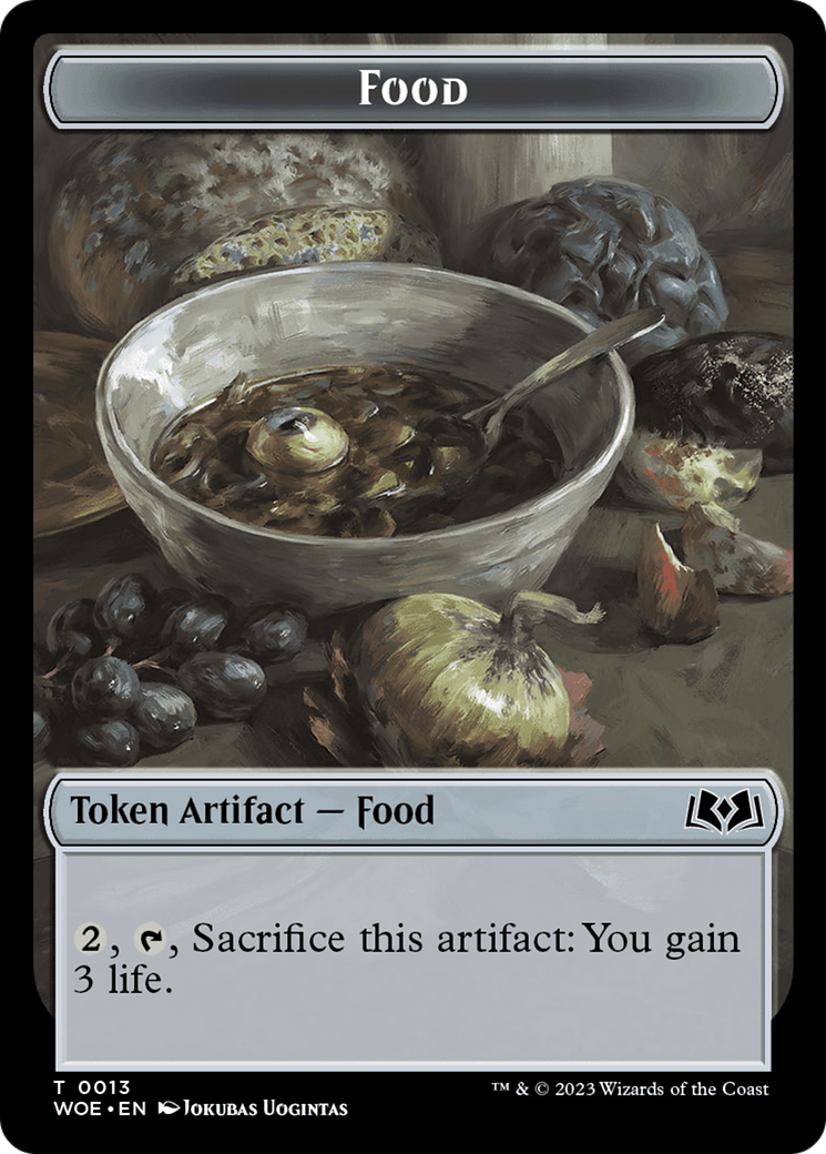 Nightmare // Food (0013) Double-Sided Token [Wilds of Eldraine Tokens] | Rock City Comics