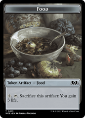 Rat // Food (0013) Double-Sided Token [Wilds of Eldraine Tokens] | Rock City Comics