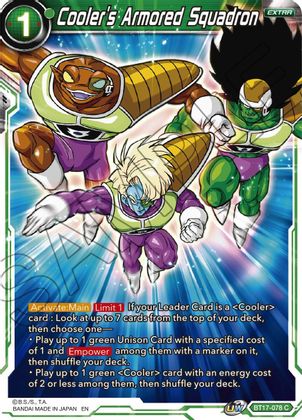 Cooler's Armored Squadron (BT17-078) [Ultimate Squad] | Rock City Comics