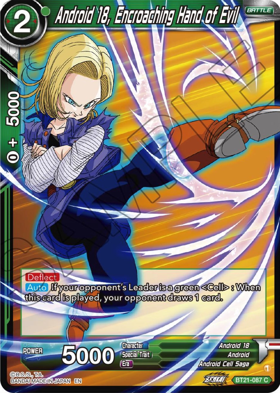 Android 18, Encroaching Hand of Evil (BT21-087) [Wild Resurgence] | Rock City Comics