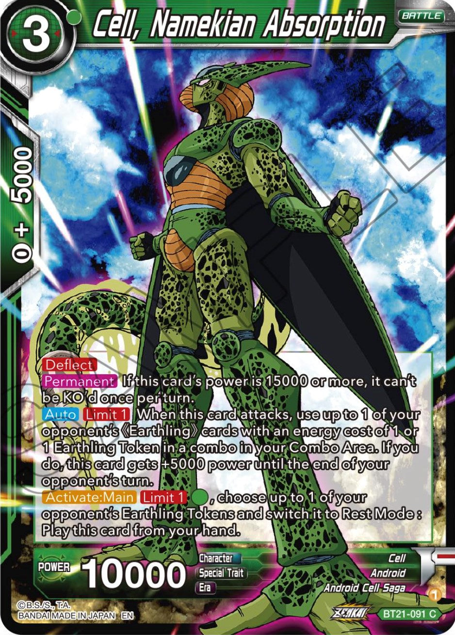 Cell, Namekian Absorption (BT21-091) [Wild Resurgence] | Rock City Comics