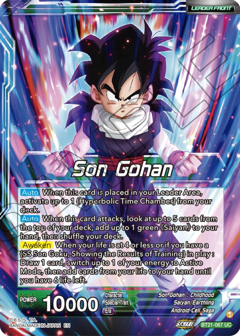 Son Gohan // SS Son Gohan, The Results of Fatherly Training (BT21-067) [Wild Resurgence] | Rock City Comics