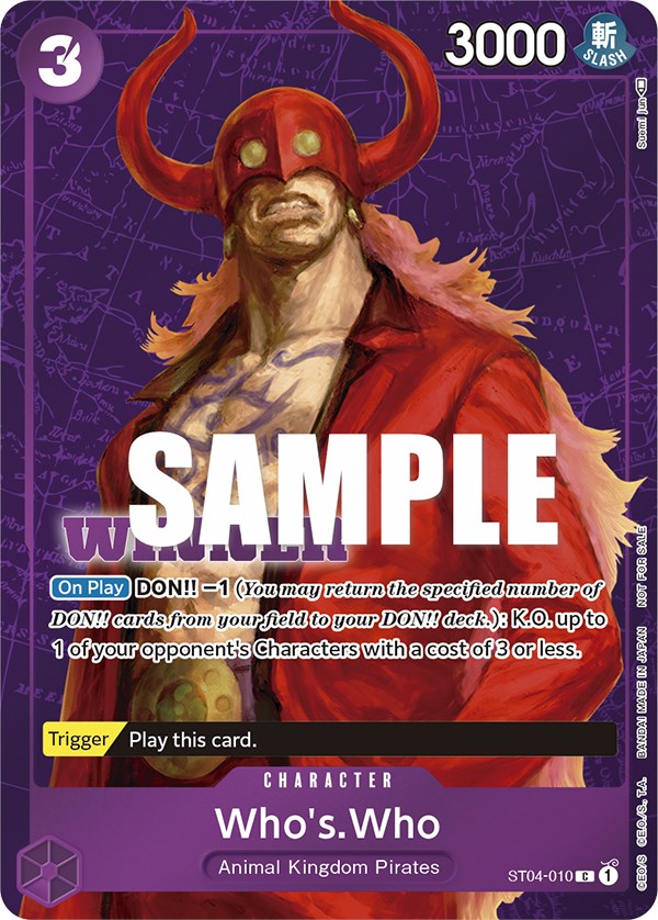 Who's.Who (Tournament Pack Vol. 3) [Winner] [One Piece Promotion Cards] | Rock City Comics