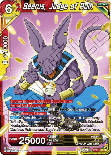 Beerus, Judge of Ruin (BT21-143) [Wild Resurgence] | Rock City Comics