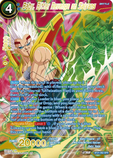 Baby, Bitter Revenge on Saiyans (SPR) (BT21-062) [Wild Resurgence] | Rock City Comics