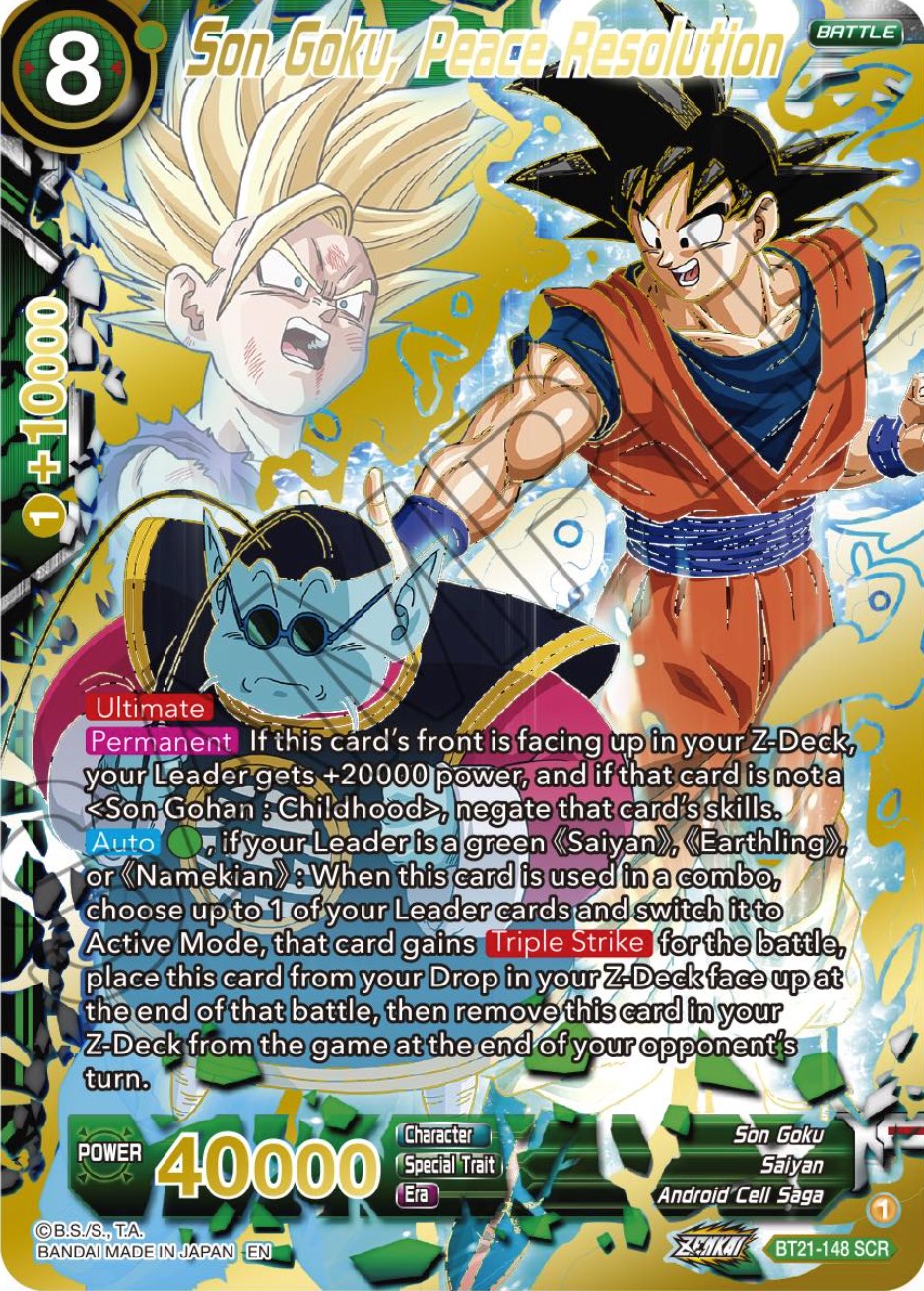 Son Goku, Peace Resolution (BT21-148) [Wild Resurgence] | Rock City Comics