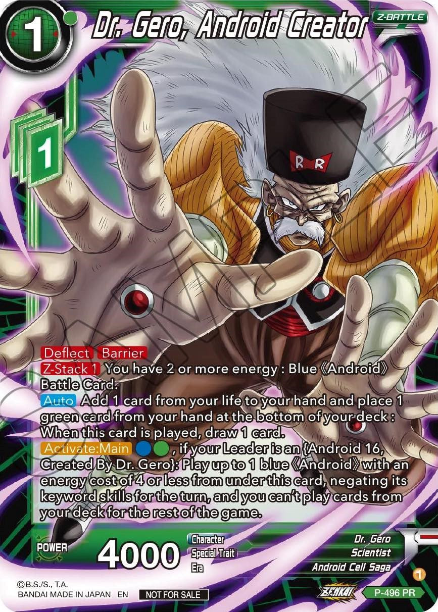 Dr. Gero, Android Creator (P-496) [Promotion Cards] | Rock City Comics