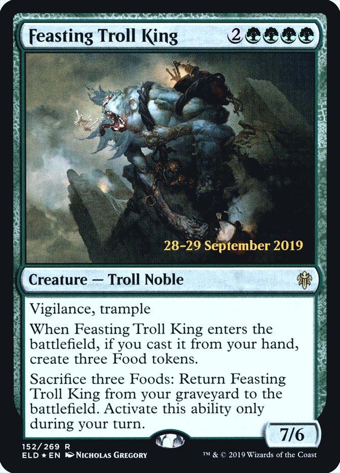 Feasting Troll King [Throne of Eldraine Prerelease Promos] | Rock City Comics