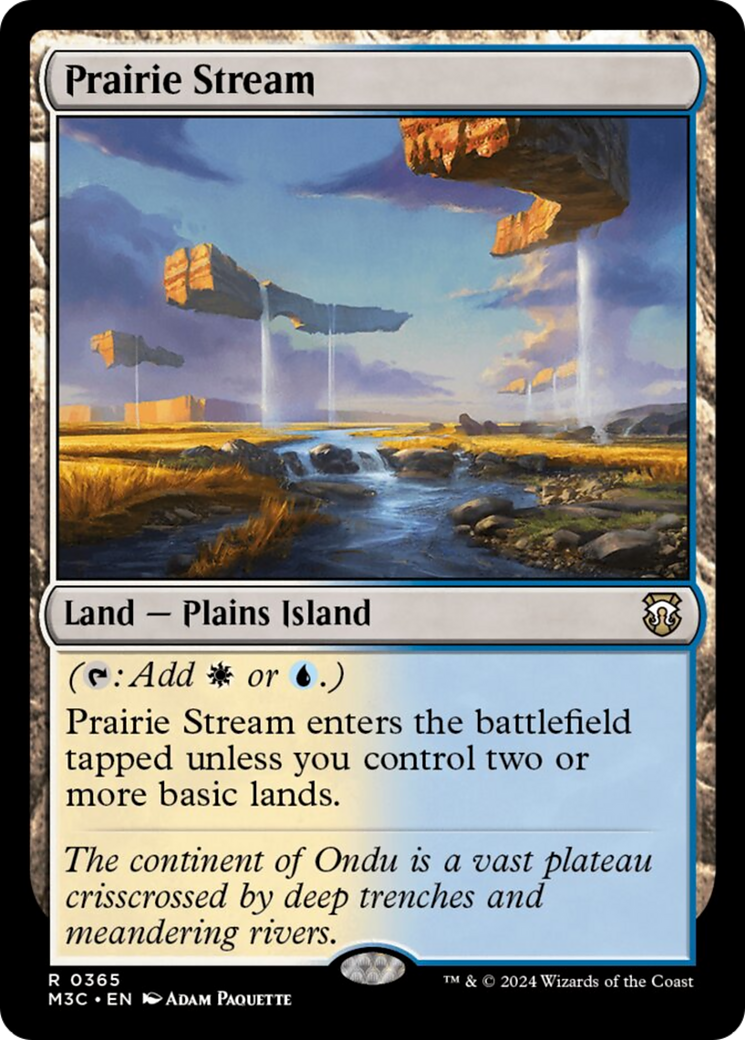 Prairie Stream (Ripple Foil) [Modern Horizons 3 Commander] | Rock City Comics