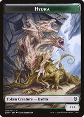 Drake // Hydra Double-Sided Token [Zendikar Rising Tokens] | Rock City Comics