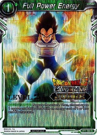 Full Power Energy (Level 2) (BT1-080) [Judge Promotion Cards] | Rock City Comics