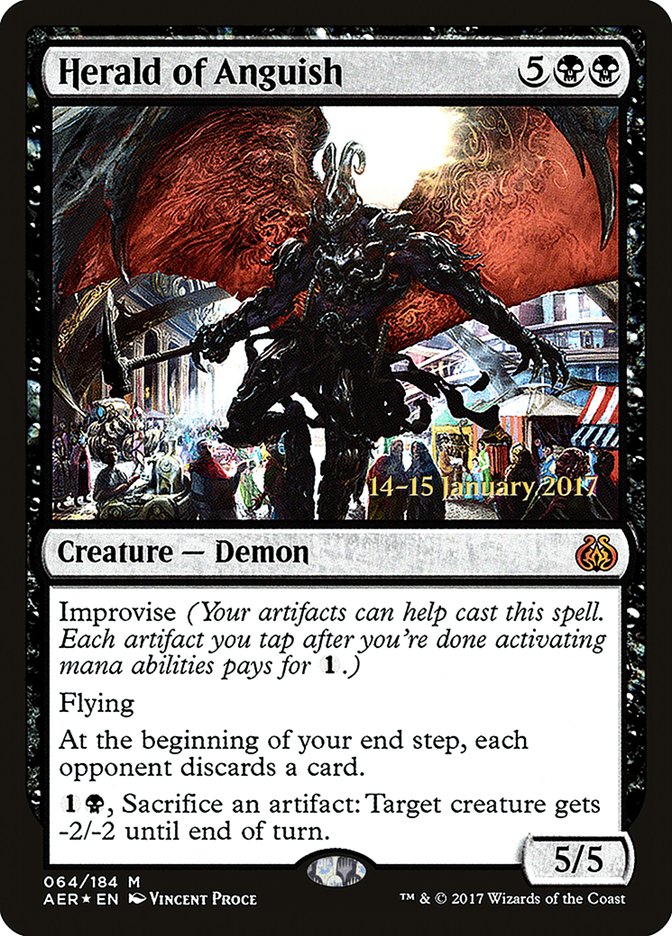 Herald of Anguish [Aether Revolt Prerelease Promos] | Rock City Comics