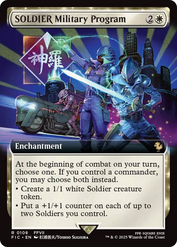 SOLDIER Military Program (Extended Art) [FINAL FANTASY Commander] | Rock City Comics