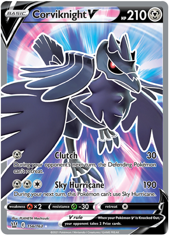 Corviknight V (156/163) [Sword & Shield: Battle Styles] | Rock City Comics