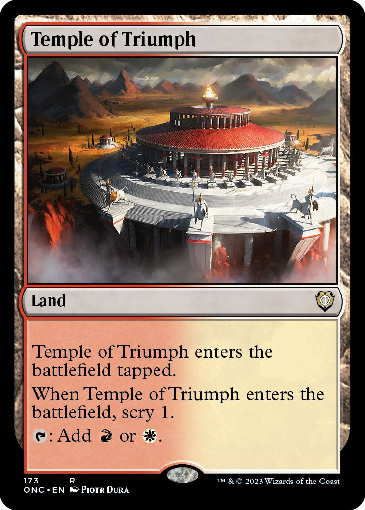 Temple of Triumph [Phyrexia: All Will Be One Commander] | Rock City Comics