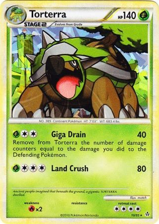 Torterra (10/95) (Cracked Ice Holo) [HeartGold & SoulSilver: Unleashed] | Rock City Comics