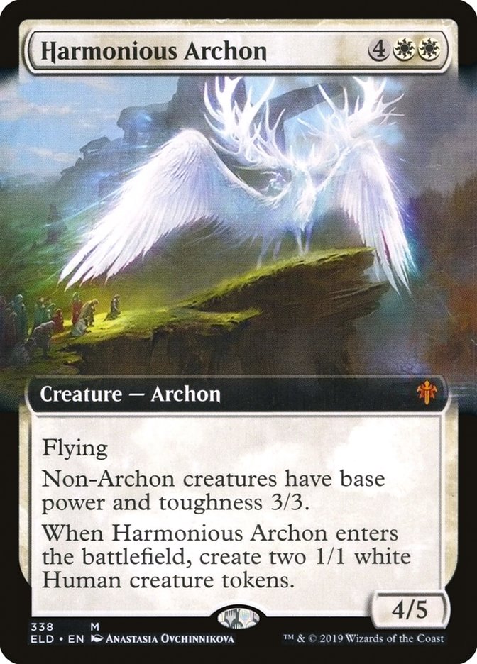 Harmonious Archon (Extended Art) [Throne of Eldraine] | Rock City Comics
